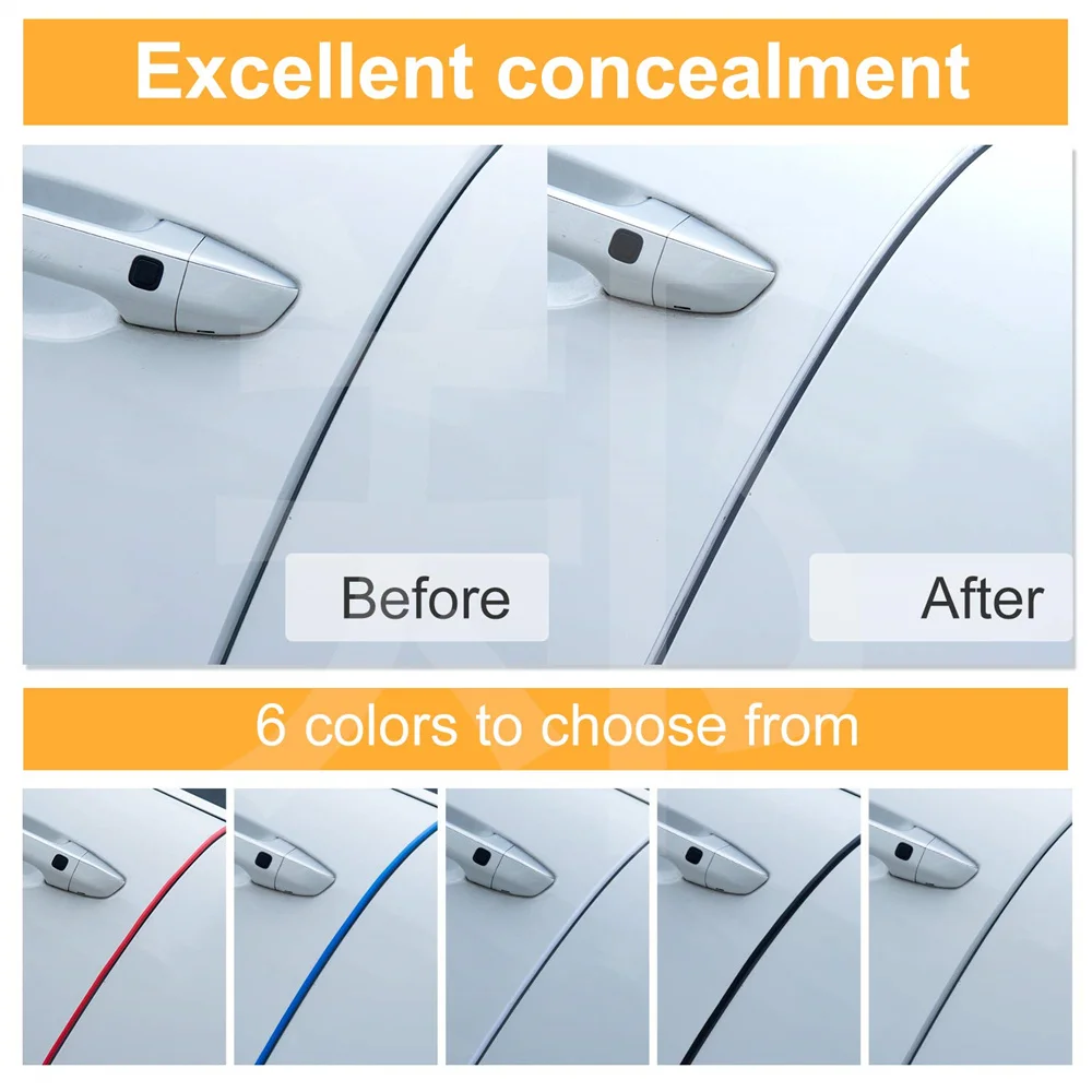 Car door edge guards car door anti collision strip car door edge protector Universal U Type Car Door Protection Car Door Anti Collision Strip Edge Guards Trim Moulding Strip Rubber Scratch Bumber