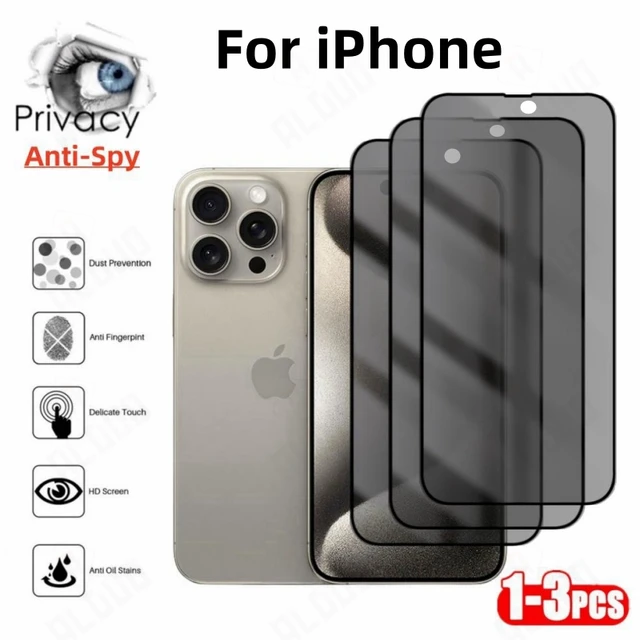 iPhone 15 Screen Protector Anti Peep Spy Privacy–