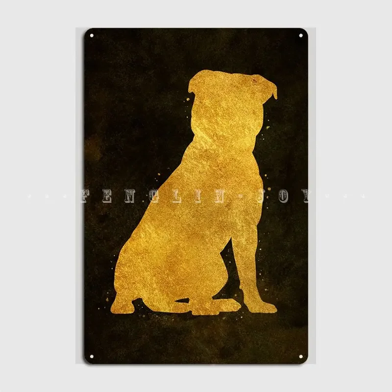 Stafter Bull Terrier Metal Sign Club Party Club Bar Decorazione Targhe Targa In Latta Poster
