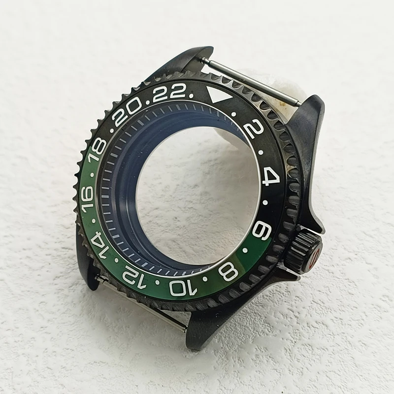 42mm Schwarze Uhrengehäuse Passend für SKX007 SRPD NH35 NH36 4R35 7S26 Uhrwerk Transparente Gehäuseboden Mode Lünette Einsatz Herrengehäuse – Detail 4