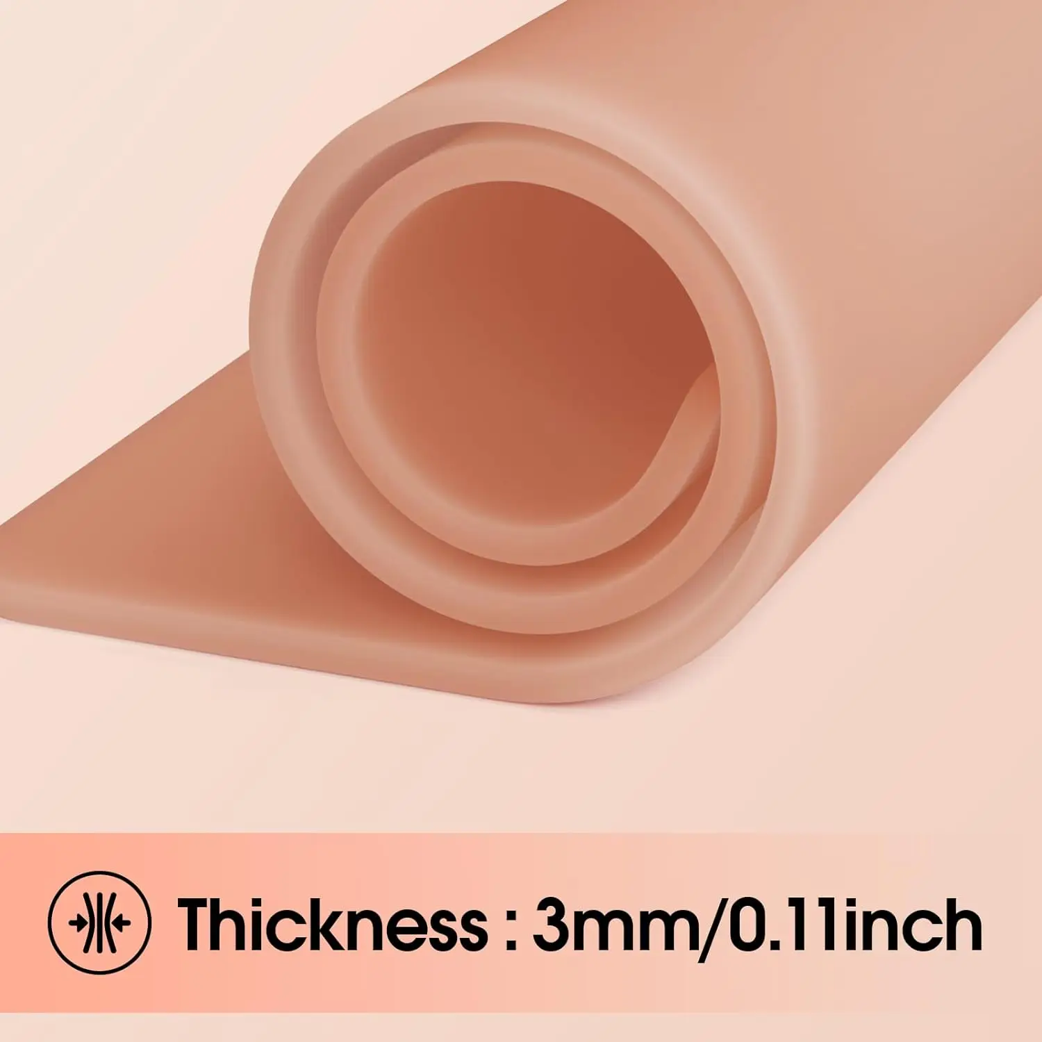 3mm EZ Tattoo Practice Skin Tattoo Fake Skin A4 20&times;30cm Silicone Double Sides Thickness Silicone Microblading Eyebrow Permanent