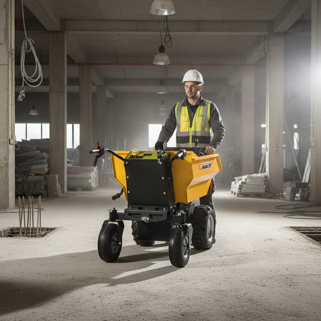 1-Tonnen-2-Tonnen-Mini-Radlader mit Selbstfahrfunktion, hydraulischer Kipper, tragbares landwirtschaftliches Nutzfahrzeug