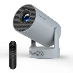 Ultra HD Android 11 Portable Projector with Dual WiFi & Bluetooth 5.0 - 260 ANSI Lumens - UK Plug (New Gery - Voice RC)