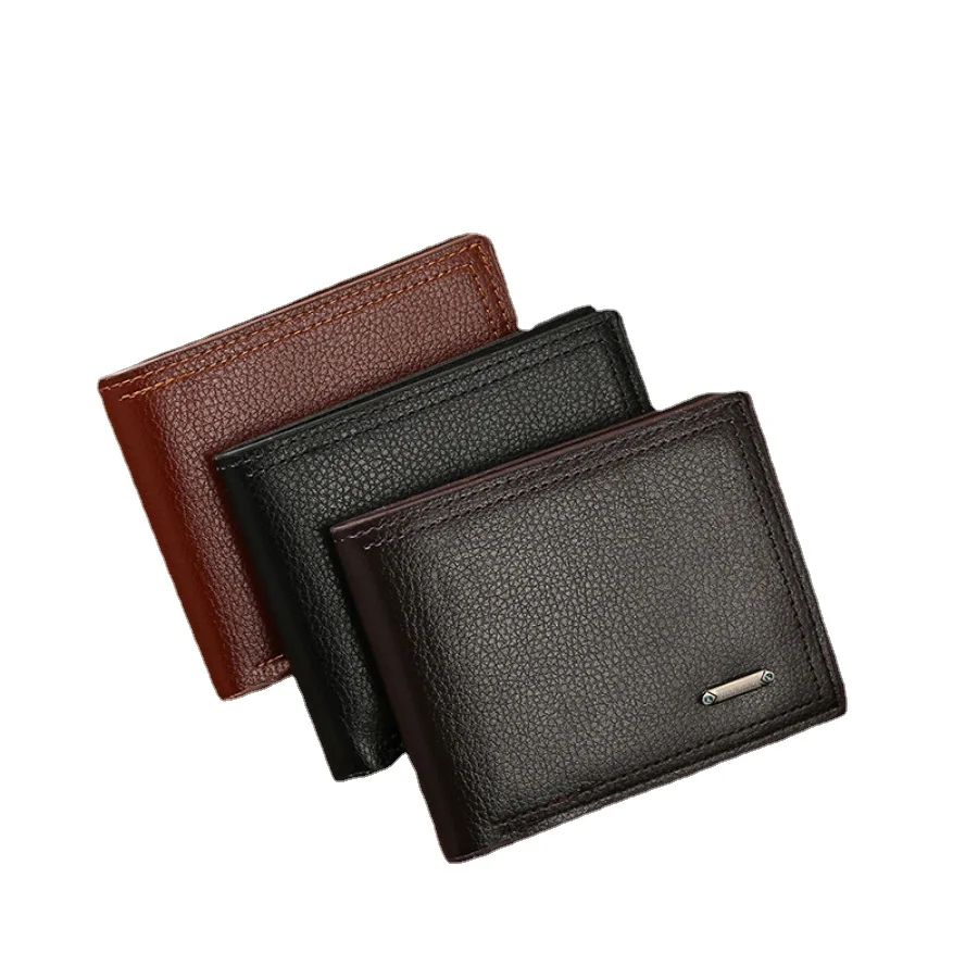 Men's Wallet Short Korean Style Large Capacity Business Multi-Functional  Wallet Ultra-Thin Wholesale Card Holder Soft Leather - AliExpress