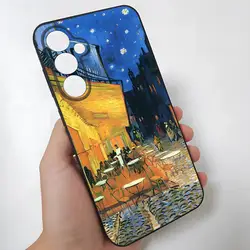 Van Gogh Oil Painting Artistic Glass Phone Case - Samsung S23 Plus (Black1)