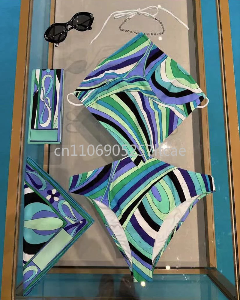 ribbon scarf swimsui