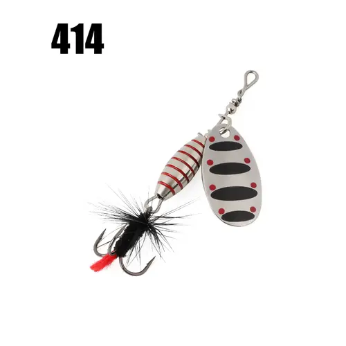 W.P.E 1pcs Spinner Lure 3.7g/5.3g/8.2g/10.5g Bait Metal Brass Spoon Hard Lure Feather Treble Hook Fake Lure Fishing Tackle Pesca - Image 15