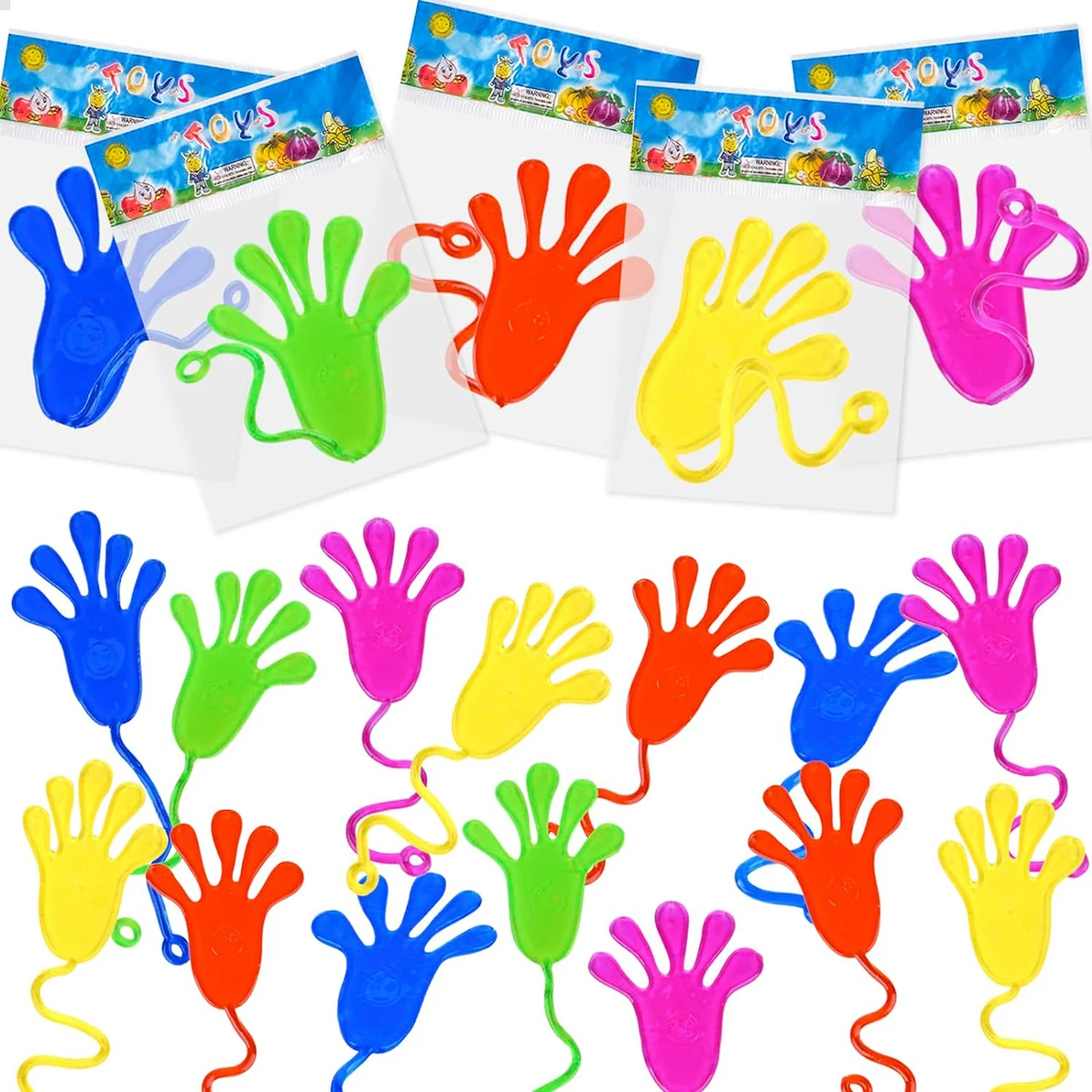 Sticky toys Sticky Hands Sticky Finger Wacky Fun Stretchy Hands Mini Stretchy Toys (10PCS/20PCS/30PCS/50PCS Color Random)
