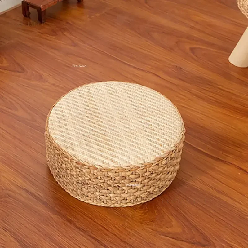 Leisure Bamboo Woven Coffee Tables Japanese Tatami Coffee Table Creative Living Room Furniture Home Balcony Bay Window Low Table
