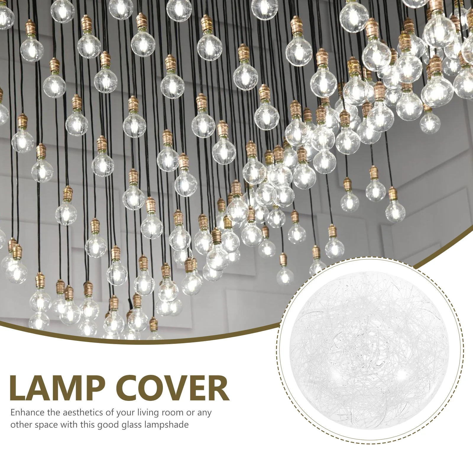 DOITOOL Lampenkap van glas globe G9 transparant koepel schroefdraad lampenkap vervangingsscherm voor hanglamp plafondlamp