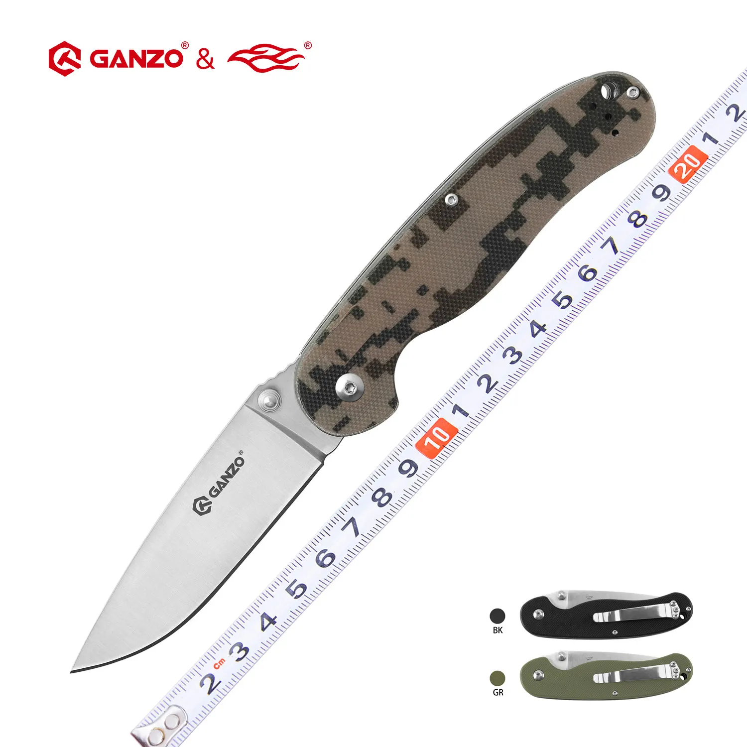 

Ganzo G727M FB727S Firebird FBKNIFE 58-60HRC 440C G10 or Wood Handle Folding Knife Survival Camping Tool Pocket Knife EDC Tool