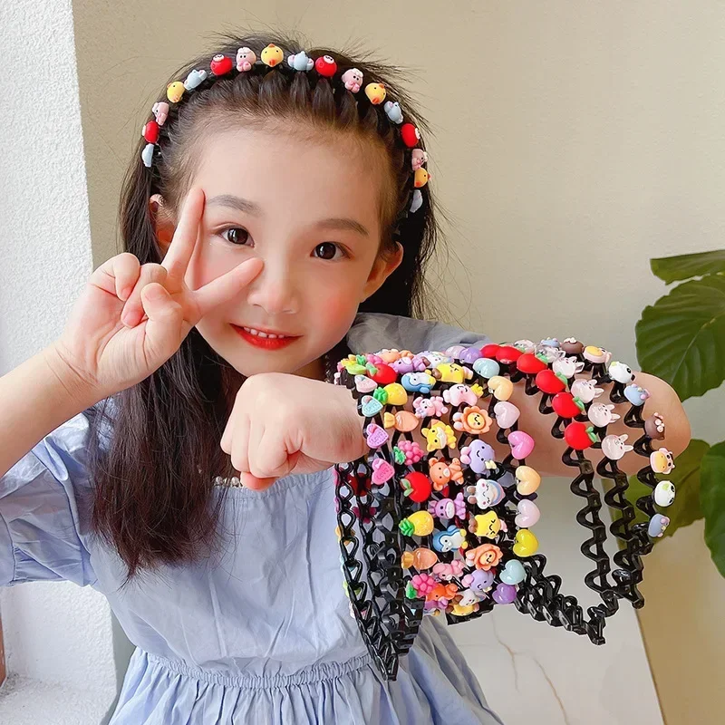 2023 New Girls Cute Cartoon Animals Wave Hairbands Kids Lovely Hair Decorate Headband Hair Hoops Fashion Hair Accessories 2