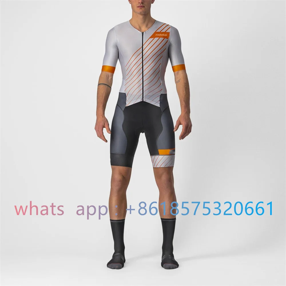 

Zootekoi Mens Tri Racesuit Triathlo Skinsuit Mtb Cycling Clothing Jumpsuit Maillot Ciclismo Running Aviation Suit 2023
