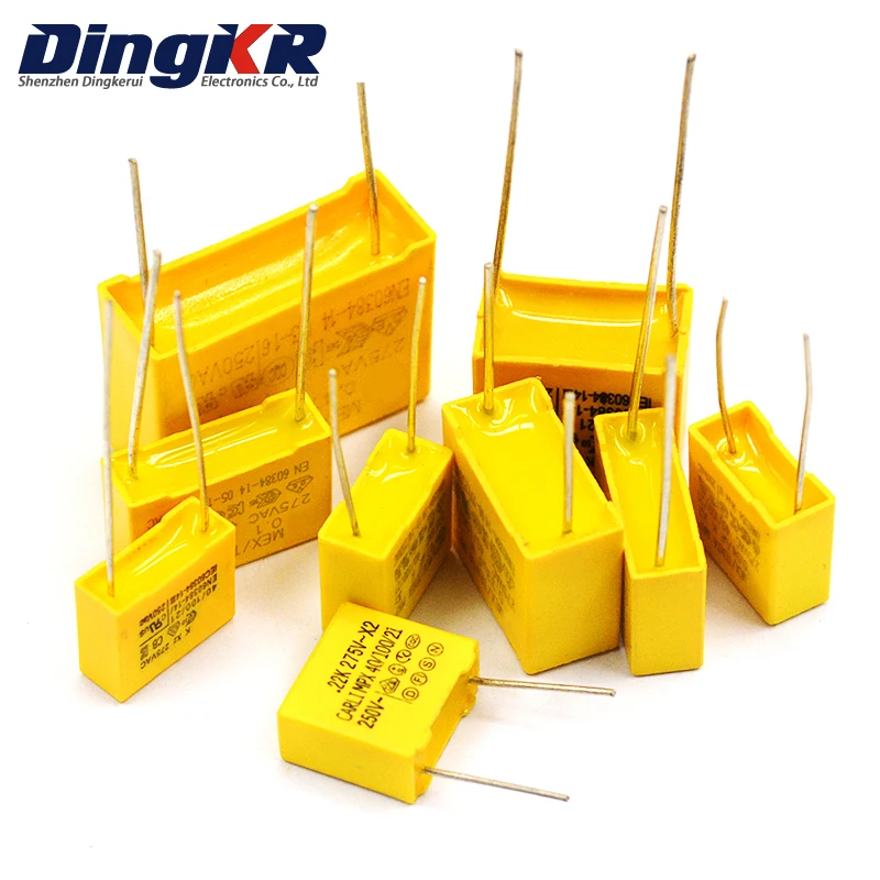 Lot De 10 Condensateurs 330 NF X2 275 VAC Pas 275 V 15 Mm Film Polypropylène 334 K 334 0,33 UF