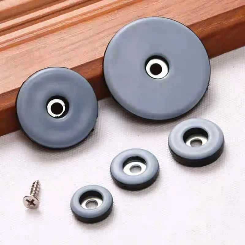 Furniture Glides With Screws Furniture Sliders Pads Table Chair Leg Mat Floor Protector 8PCS For Carpet Hardwood Hardware Tool furniture gliders furniture leg pads furniture foot pads rubber furniture feet pads furniture feet