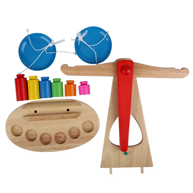 Educational Toys Montessori Educational Toy Wooden New Balance Scale Toy For Kids Baby