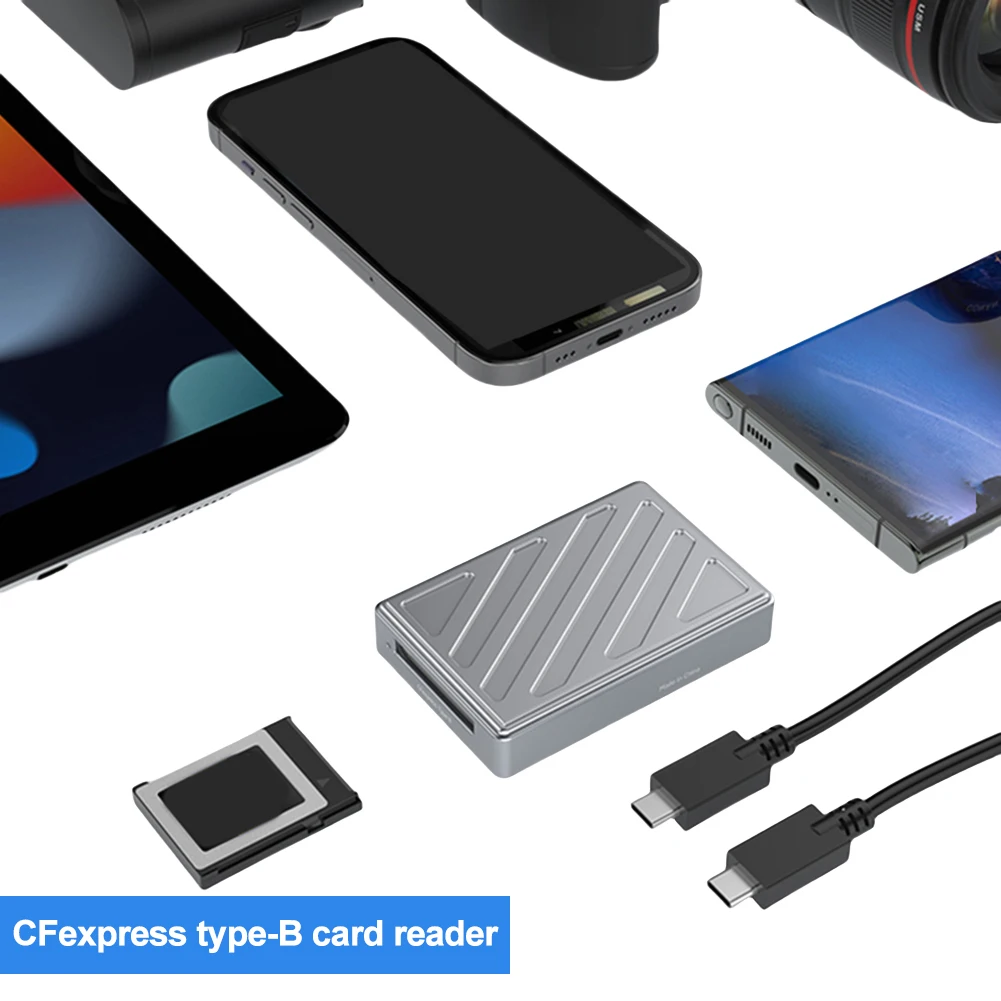 휴대용 C타입 to CFexpress B 리더, USB 4.0, 10Gbps CFE B 메모리 카드 리더, CFexpress 카드 리더, 맥북 아이패드 크롬북용