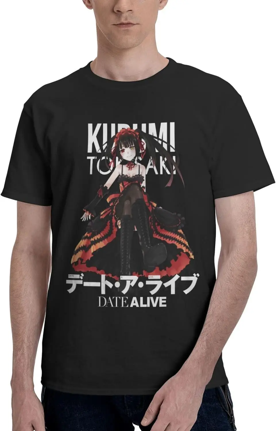 

Anime T Shirt Man Fashion Crew Neck Short Sleeve Tee