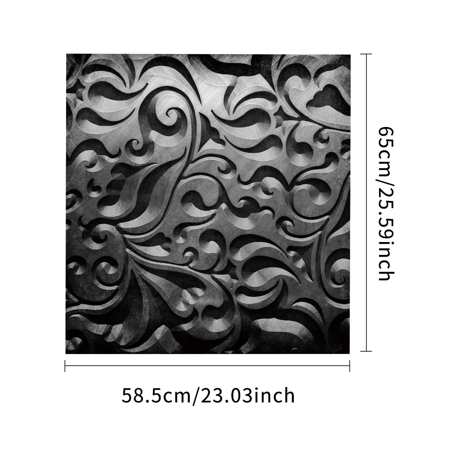 Europäischer Stil Kunst muster Geschirrs püler Magnet aufkleber Küchen herd Kühlschrank wasserdichte Wanda uf kleber Wohnkultur 65x58,5 cm – Detail 1