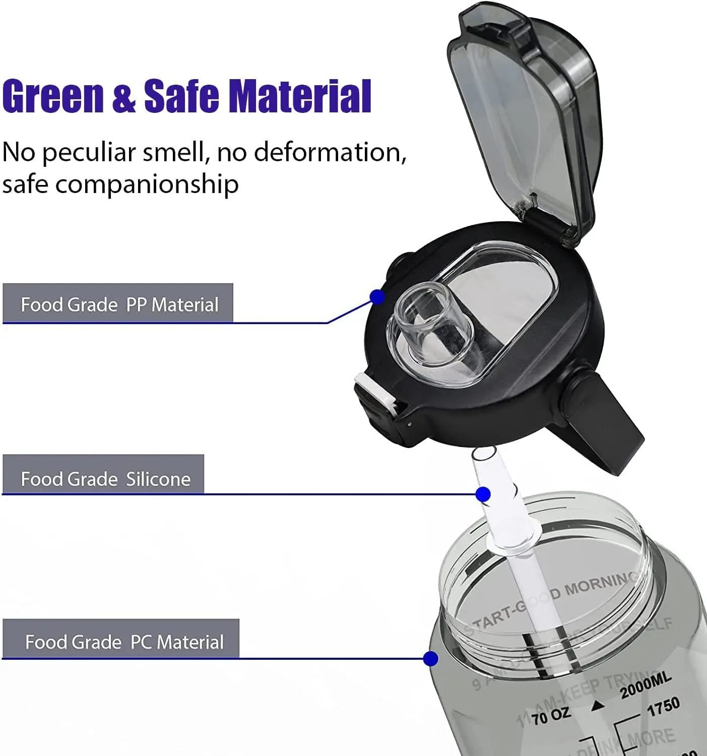  slider image of Half Gallon Water Bottle