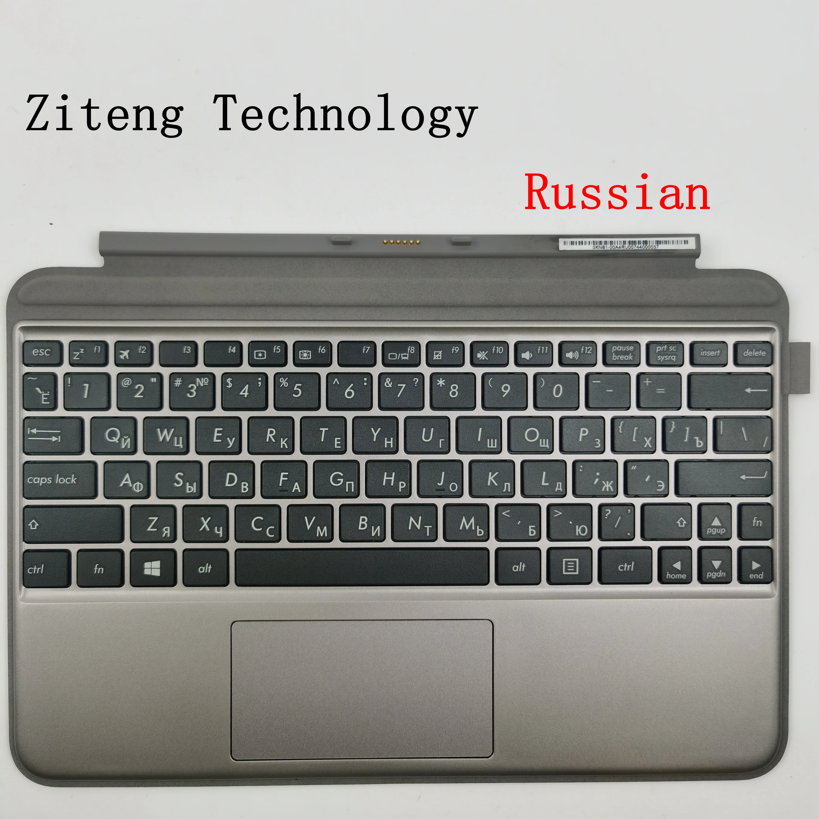 Russian keyboard topcase palmrest for Asus Transformer Mini t102ha Ru QWERTY replacement silver cover supplier
