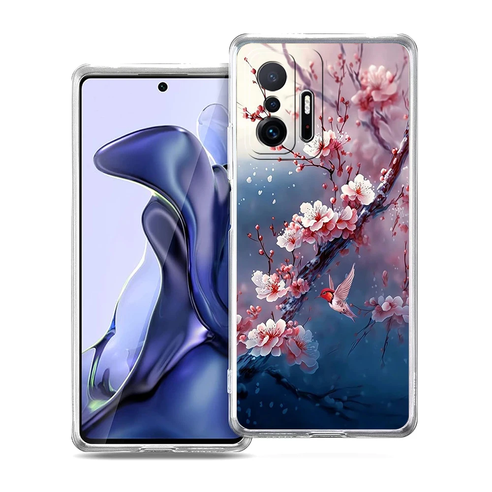 Plum Blossom Soft Transparent Phone Case Cover