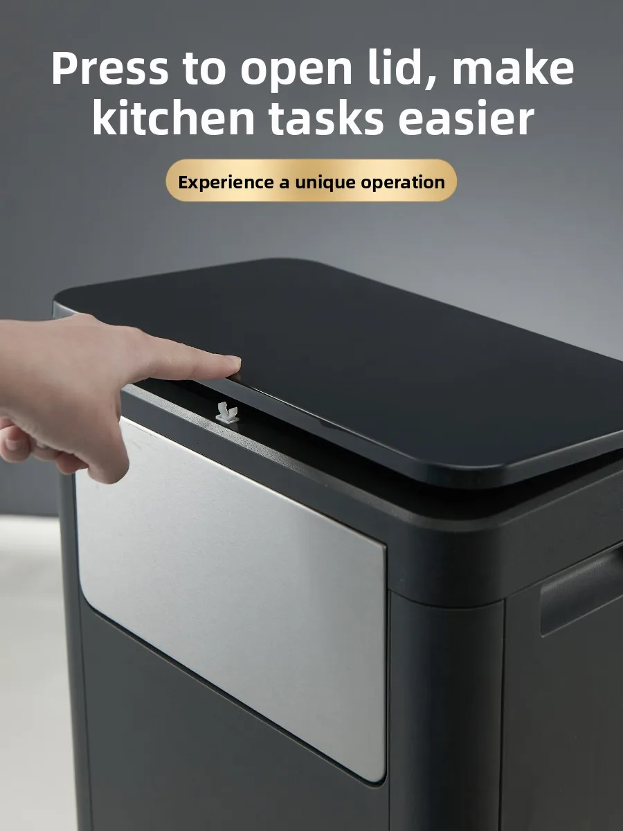 Large Capaci Kitchen Tra Can with Lid for Home Office Hotel Lobby Elevator Commercial Use Pr pe Garbage Bin