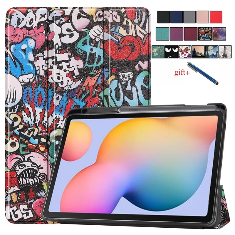 2020 2022 Per Galaxy Tab S6 Lite Custodia Con Portapenne Cover Ripiegabile Per Funda Tablet Samsung Galaxy Tab S6 Lite 10.4 S