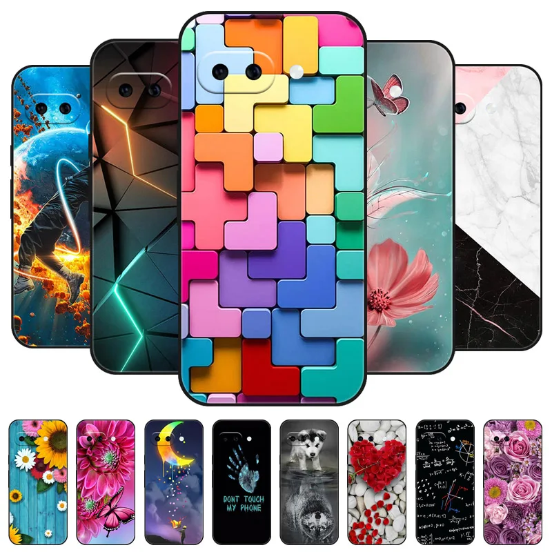 Cartoon Silicone Back Cover Phone Case - Soft Bumper Coque