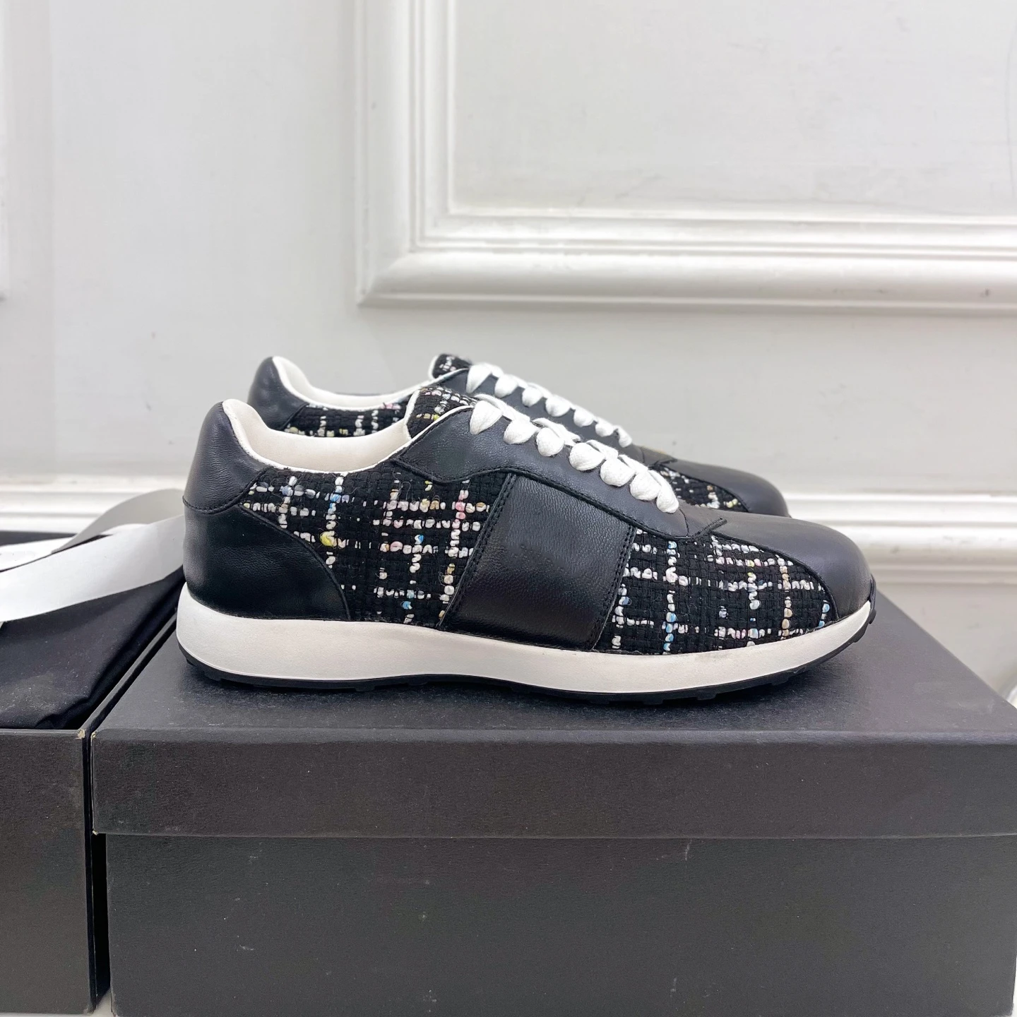 New Shoes Women Genuine Leather Sneakers Mixed Colors Sports Leisure Flats Round Toe Lace Up Designer Shoes Zapatillas De Mujer 5