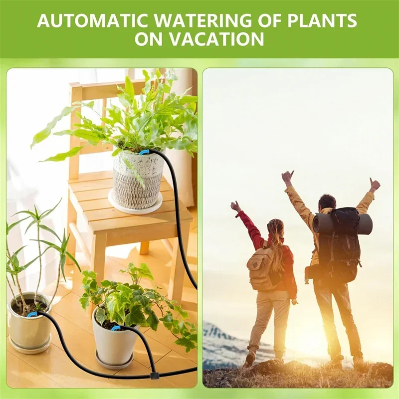 Solar automatic irrigation system DIY water timer for balconies gardens and greenhouses outdoor automatic watering system