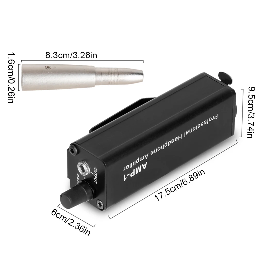 헤드폰 앰프 컨버터 XLR 3.5MM 오디오 인터페이스 패시브 앰프, 무대 공연 스튜디오에 사용
