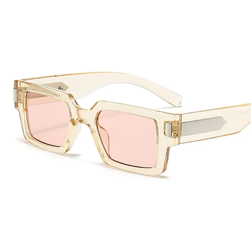 

Квадратные Солнцезащитные очки для женщин и мужчин, модные трендовые прямоугольные солнцезащитные очки в стиле ретро, брендовые дизайнерские черные очки со стрелками и зеркальными дужками