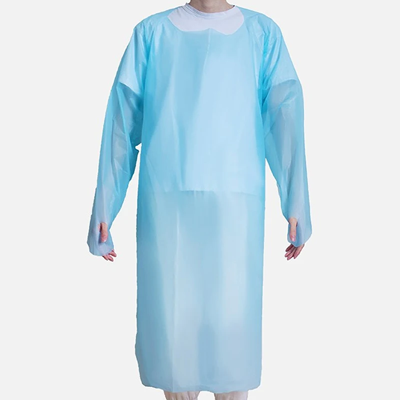 Disposable Protection Apron Thicken Workwear Dustproof Factory Clothes Long Sleeve Cooking Uniform for Men Women Work Smock