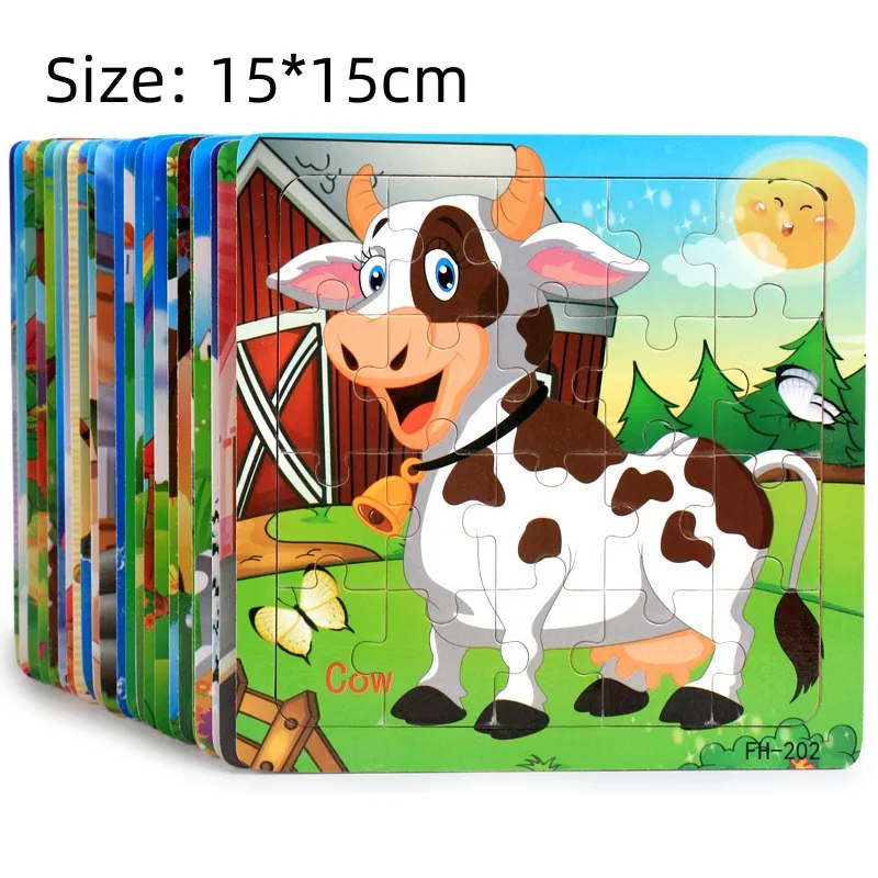 Montessori Wooden 3D Puzzle for toddlers 6