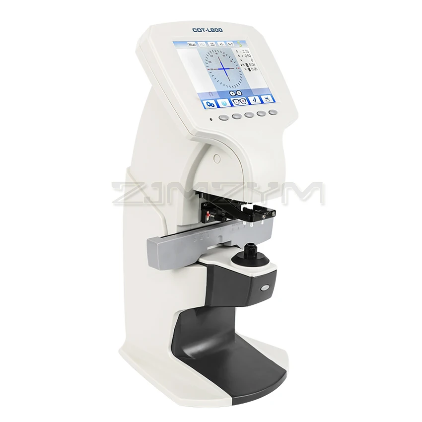 L800 Automatic Lensometer Glasses Equipment Digital Auto Lens Meter Focimeter 5.6 Inch Touch Screen UV PD Printing Function