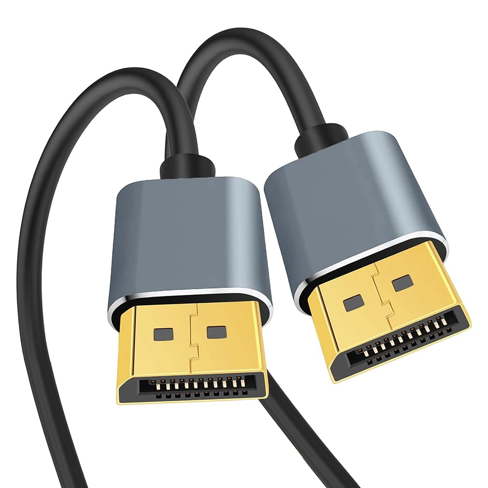 

Thin Light Flexible DisplayPort DP1.4 8K@60Hz 4K@144Hz 32Gbps Video Audio Cable for Laptop PC Xbox Series Monitor Game Display