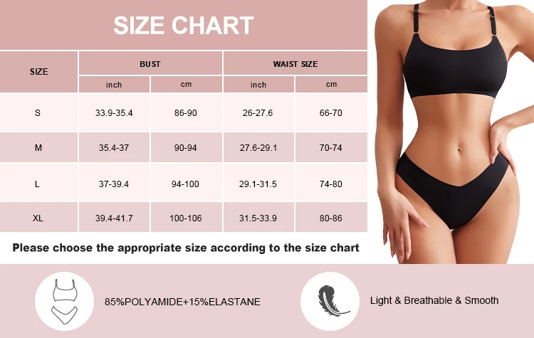 Heißer Verkauf hohe Qualität neuesten Design uns Größe stilvolle feste Eisse ide nahtlose drahtlose BHs und Frauen Unterwäsche-Set – Detail 1