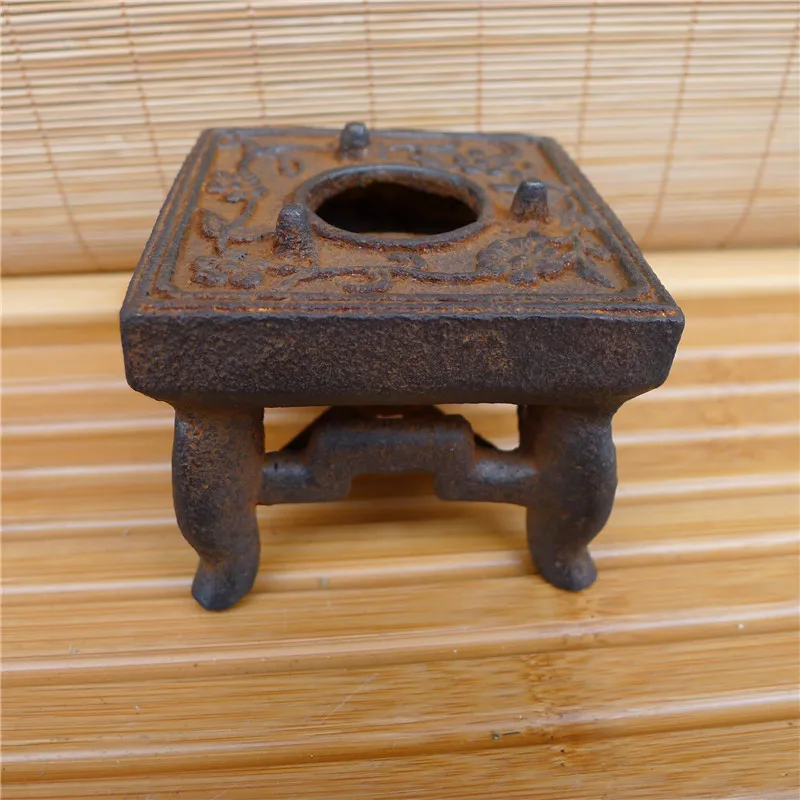 

Exquisite antique brazier warm wine iron stove small ornament