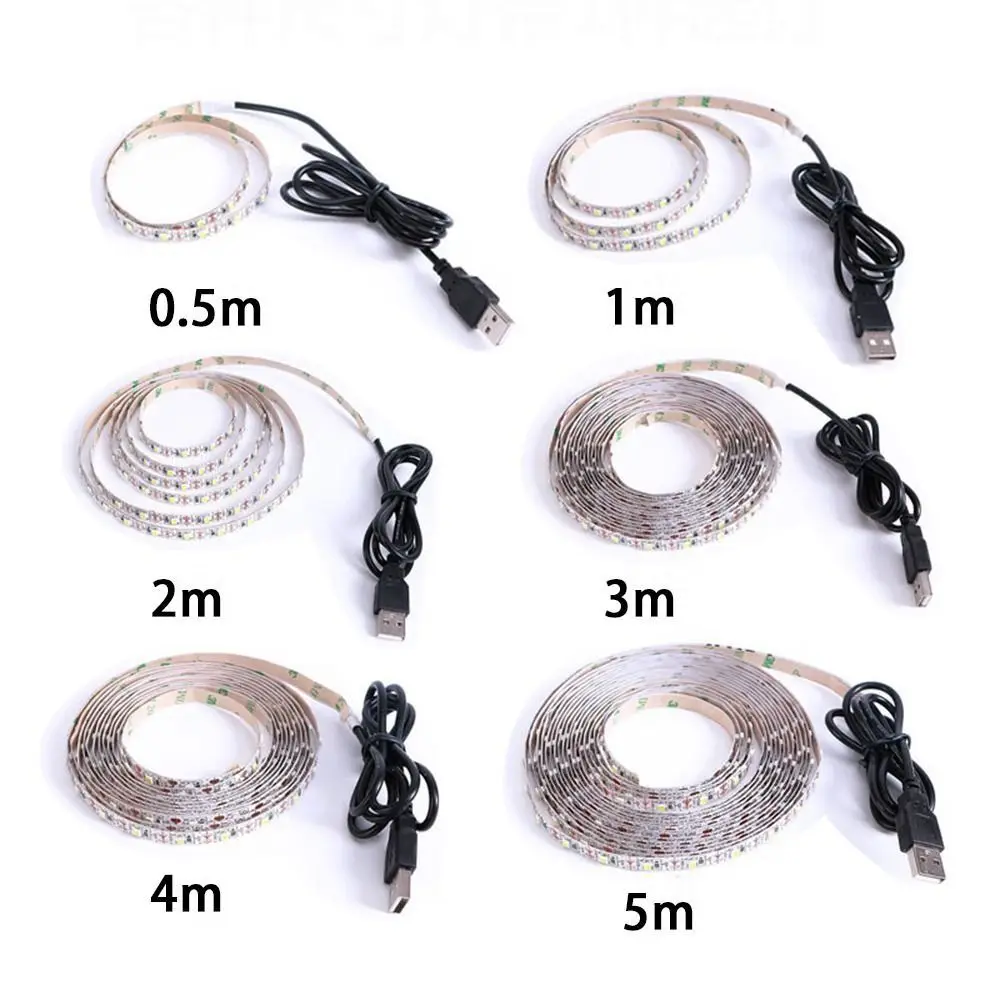 White Warm LED String Light USB Strip Lamp for Home Decor