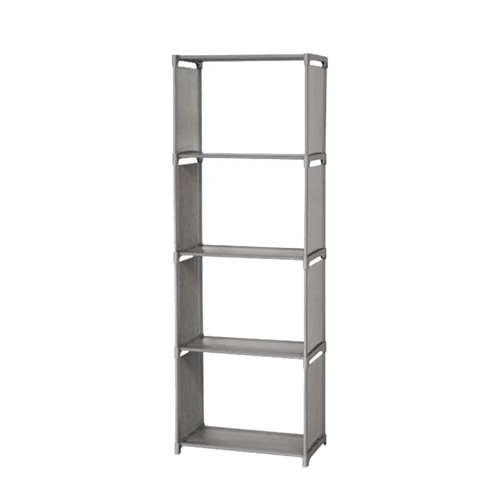 

Bookshelf Shelf Rack Storage Rack Magazine Rack Bookcase Shelving Display Shelves Storage Unit PP and Non-woven Fabric Shelf