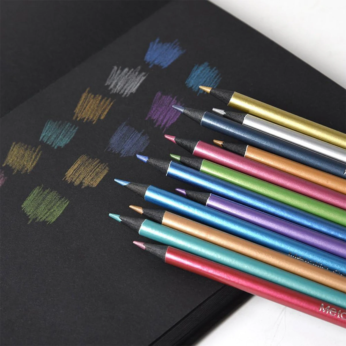 12 Metallic Colored Pencil Set 4