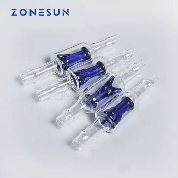 ZONESUN 원웨이 밸브 마그네틱 펌프 필링 기계, 물, 우유, 오일, 연료, 가스 액체, 인라인 유체, 역류 방지 유리