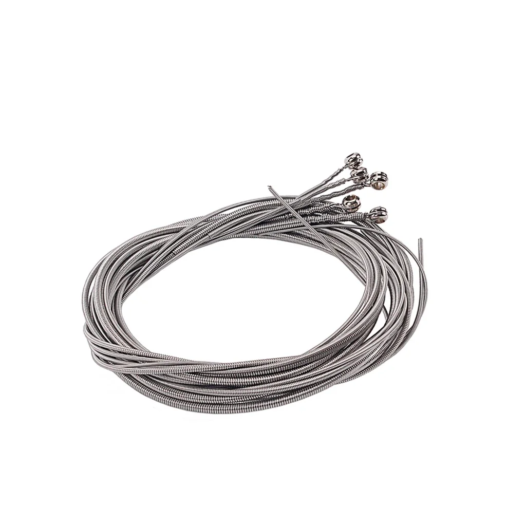 Stainless Steel Bass Strings 5 Pcs Bass Guitar Parts Accessories Guitar String Silver Plated Gauge Music Accessories
