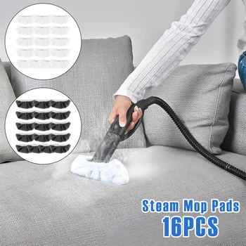 16 pezzi cuscinetti per scopa a vapore cuscinetti di ricambio per pulitore a vapore in microfibra accessori riutilizzabili in tessuto a vapore compatibili con scopa multipla
