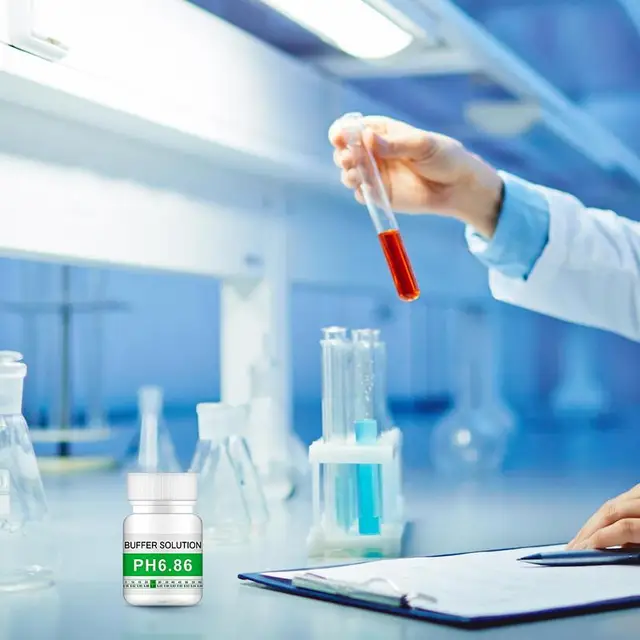 Ph Oldat Puffer -Mérő -Tesztmérő Kalibráláshoz Újrafelhasználható 50 Ml -Es Üveg 4,00 6,86 9,18 Kalibrálás - Image 3