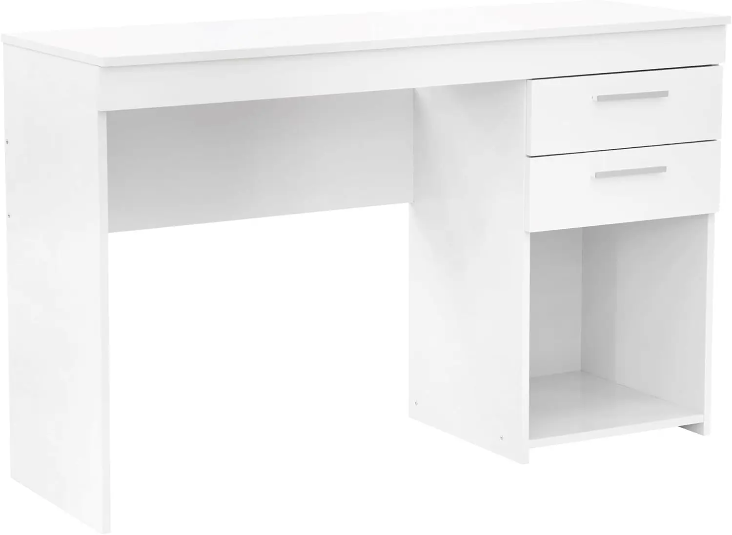 Techni Mobili Computer Home Office or Bedroom Storage & Drawers Ideal for Small Spaces Writing Desk, 47.6" W x 16.1" D x 30.3, W