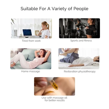 Electric Fascia Scraper Micro Current Compression Muscle 10500RPM Vibration Relaxation Massager Body Shaping Massage Knife 6