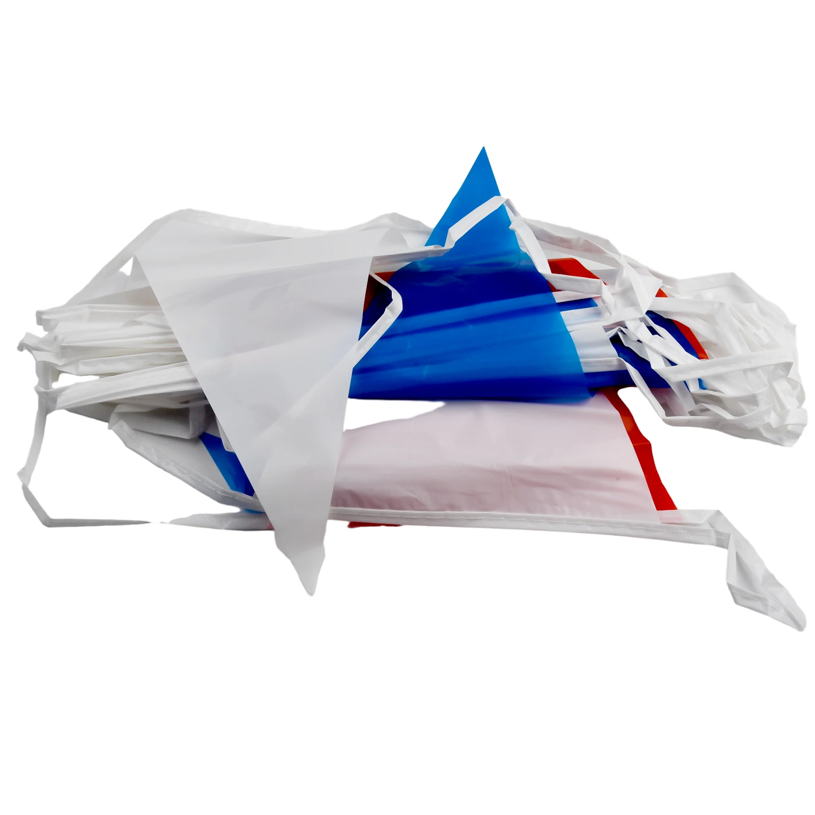 

18M Bunting Jubilee Flags Red White Blue Street Party Banner Decorate Yard, Garden Outdoor Living