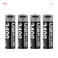 USB AA 3400mWh 4PC